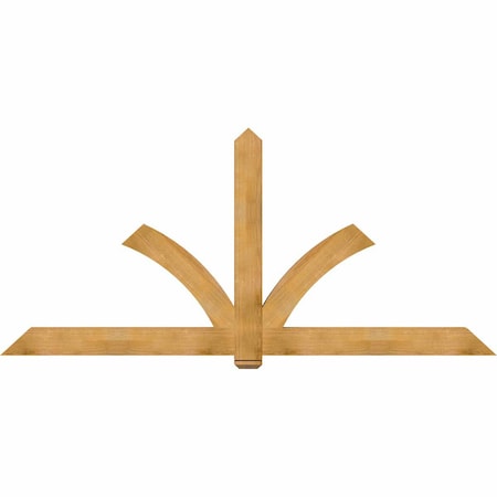 Ekena Millwork Redmond Rough Sawn Timber Gable Bracket, Western Red Cedar, 108"W x 49"H x 4"D x 6"F, 11/12 Pitch GBW108X49X0406RED00RWR
